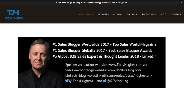 Sales Acceleration Thought Leaders Tony Hughes