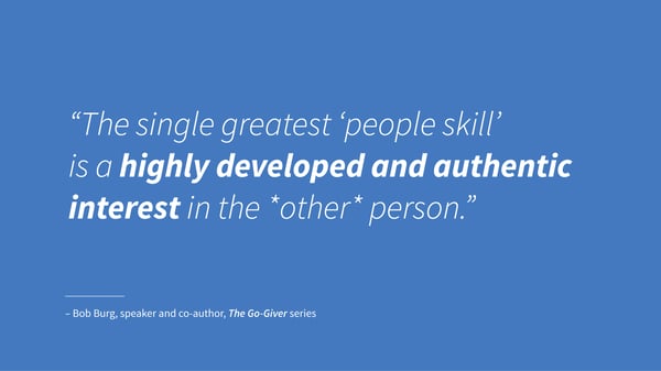Sales Networking have the greatest people skill